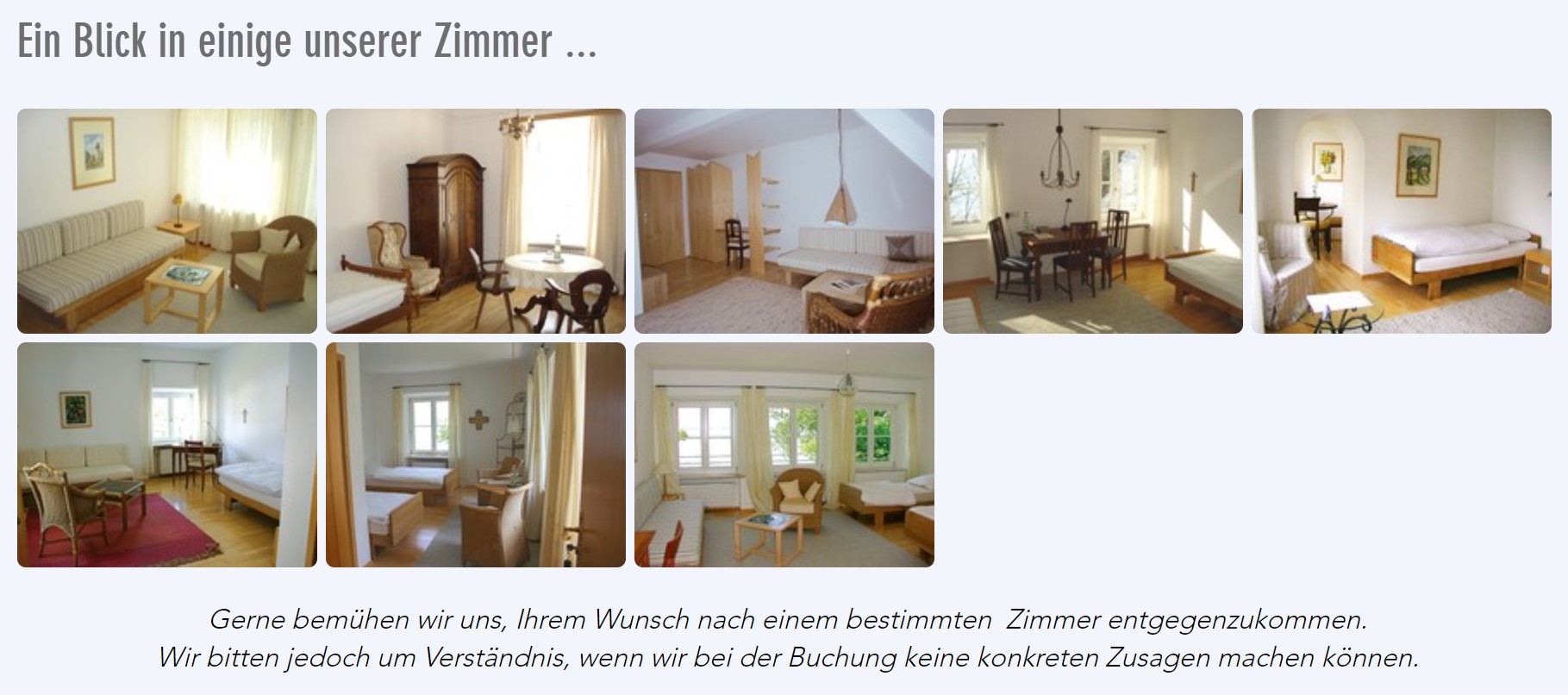 Frauenwörth Zimmer